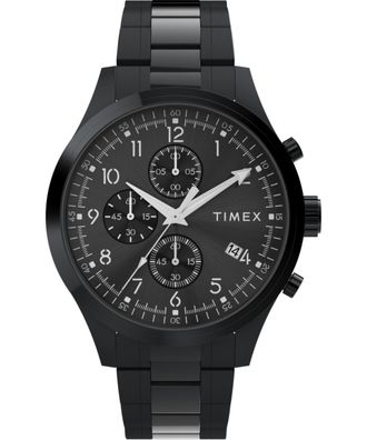 Timex Trend Mens Black Watch TW2Y01600 Stainless Steel - One Size