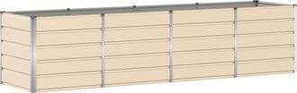 vidaXL Jardinera Marfil 320 X 80 X 75 Cm Acero Vidaxl