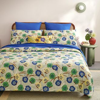 La Redoute Interieurs Kussensloop in perkalkatoen, bloemenprint, MOWAN