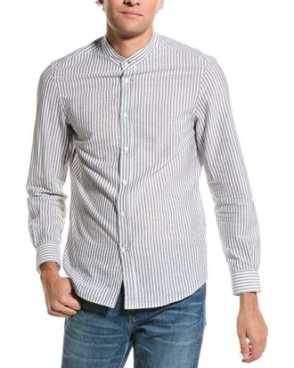 Brunello Cucinelli Easy Fit Linen-Blend Shirt