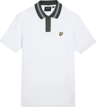 Lyle & Scott Tops, Heren, Veelkleurig, S, Katoen, Heren Polo Grijs Korte Mouw