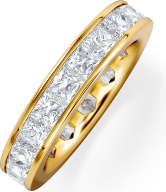 The Diamond Store Mens 5ct G/Vs Diamond 18K Gold Full Band Ring