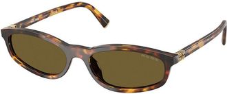 Miu Miu MUA06SF Asian Fit 14L09Z Womens Sunglasses Tortoiseshell Size 54
