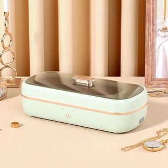 OEM Nettoyeur &Agrave; Ultrasons - 48000 Hz - R&eacute;servoir 350 Ml - Acier Inoxydable 304 - Minuterie Num&eacute;rique - Lumi&egrave;re Bleue - Pour Lunettes Montres Bijoux - 1 Pi