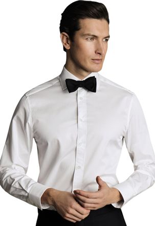 CHARLES TYRWHITT Luxury Twill Slim Fit Shirt Single Cuff