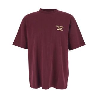 Dr&ocirc;le de Monsieur Tops, Heren, Rood, L, Katoen, Le Slogan T-Shirt