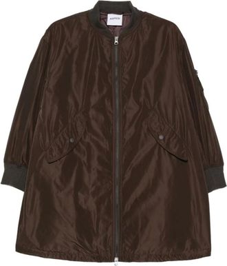 Aspesi Zijden & Nylon Jas - Dames - Jassen - Bruin - Maat: XS Zijde