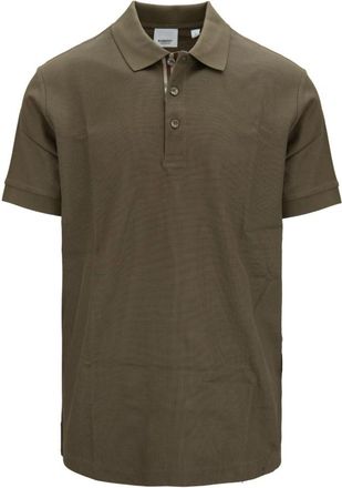 Burberry Polo Shirt met Knoopsluiting - Heren - Polos - Groen - XL - Katoen - Tops
