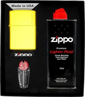OEM Encendedor Zippo Girasol Con Logo Zippo Set De Regalo N.&deg; 1