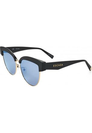 Escada Womens SESA61F-A01B-58 SESA61F 58 A01B Sunglasses - Black - One Size