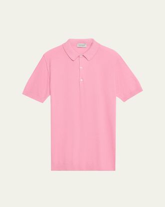 John Smedley Mens Roth Cotton Polo Shirt