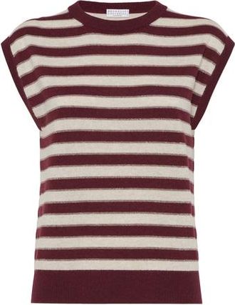 Brunello Cucinelli Cashmere knit vest in Amaranth at Nordstrom, Size Xx-Small Eu