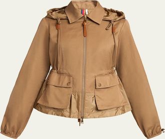 Moncler Adenium Jacket with Detachable Hood