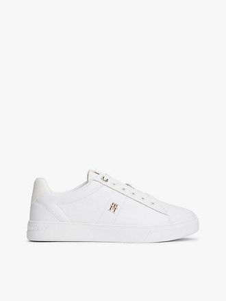 Tommy Hilfiger Leather TH Monogram Court Trainers