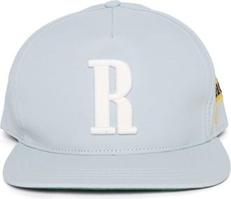 Rhude logo-embroidered cotton cap - men - Cotton - One Size - Blue