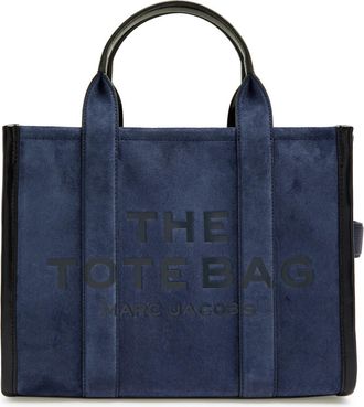 Marc Jacobs The Tote Medium Suede Tote - Navy - One Size