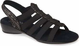 Munro Womens Darian Ii Print Sandal In Black