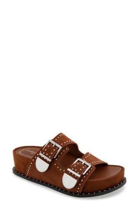Kenneth Cole Gradie Wedge Sandal in Cognac Suede at Nordstrom Rack, Size 5.5