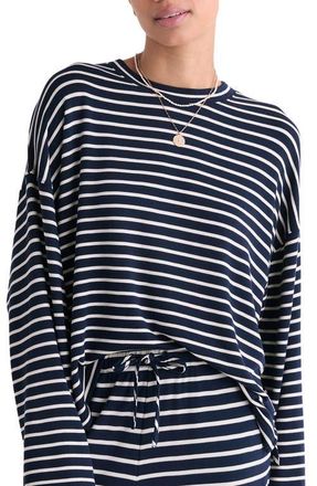 Vineyard Vines Stripe Dreamcloth Top in Stripe Nautical Navy at Nordstrom, Size X-Small Regular