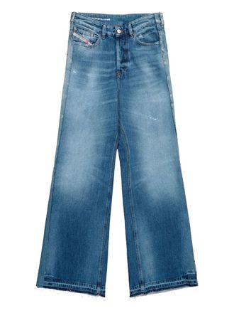 Prototypes graphic-print jeans - unisex - Cotton/Elastane - M - Blue