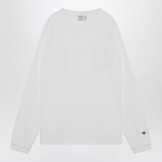 Champion White Long Sleeved T Shirt