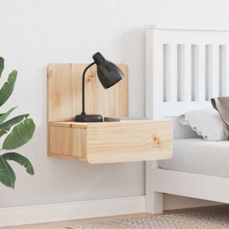 vidaXL Vidaxl - Mesa De Noche Marr&oacute;n 44 X 32.5 X 40 Cm Madera Maciza De Pino