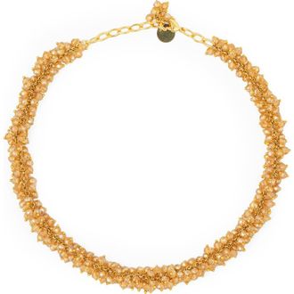 Deepa Gurnani Jemsa Necklace in Champagne at Nordstrom