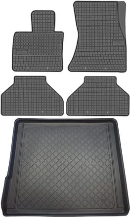 OEM Bmw X5 E70 Suv De Abril De 2007 A Septiembre De 2013. Juego De Alfombrillas De Goma Para Coche Y Alfombrilla Para Maletero