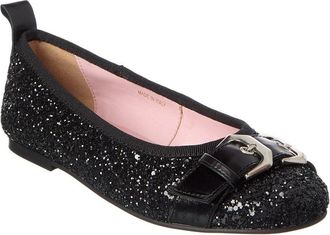 Scotch & Soda Scotch & Soda Mira Glitter & Leather Ballet Flat
