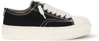 Represent Black Cotton Low Top Mens Sneakers