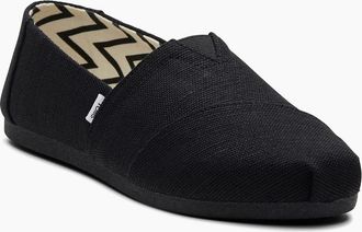 Toms Womens TOMS Alpargata Classic Cotton Womens Black Espadrilles - Size: 4