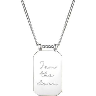 Mantra I Am The Storm - Necklace in Silver at Nordstrom