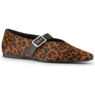 Vagabond Wioletta Genuine Calf Hair Flat in Multi Brown at Nordstrom, Size 7Us