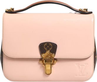 Louis Vuitton Pink Vernis and Monogram Canvas Cherrywood BB Shoulder Womens Bag (Pre-Owned)