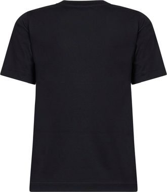 Burberry Womens Black Cotton Check Patch T-Shirt T-Shirts & Jerseys