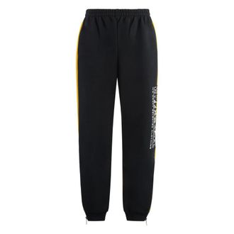 VETEMENTS Sweatpants, male, Multicolor, XS, Contrasting Logo Cotton Track-Trousers with Zipper