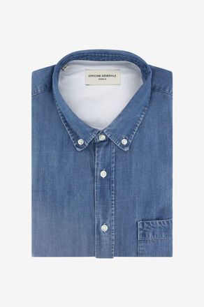 Officine G&eacute;n&eacute;rale Hemd aus Lyocell-Chambray BD