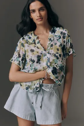 Pilcro The Keira Sheer Blouse by Pilcro