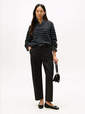 Tommy Hilfiger Barrel Leg Gabardine Trousers