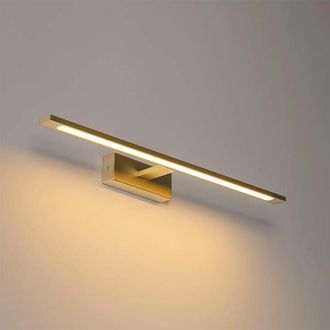 QAZQA Jerre wandlamp - 62x13.5x5.5cm - incl. LED - IP44 - messing (goud)