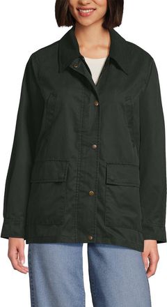 Lands End Waxed Barn Jacket in Dark Green at Nordstrom, Size X-Large