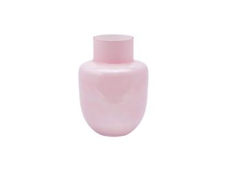 Schubiger M&ouml;bel Vase Glas Rosa H: 31 cm
