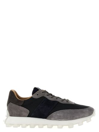 Tod's 1t Suede And Fabric Sneakers