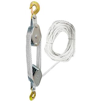 OEM Palan A Corde - Capacidad De Carga 250 Kg - Longitud De Cuerda 20 M - Para Instalacion De Aire Acondicionado Y Elevacion Pesada - 1 Unidad