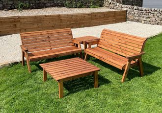 Charles Taylor Trading Six Seater Balmoral Corner Set in Brown