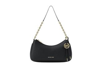 Michael Kors Nolita Medium Chain Pouchette Shoulder Womens Handbags Black : MD, Leather/Polyester