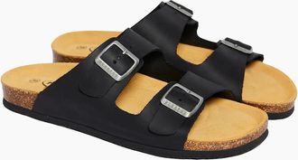 Plakton Mens Plakton Mens Barna Two-Strap Sandals - Black - Size: 9.5
