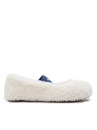 Moon Boot Shearling Ballerina Ghiaccio