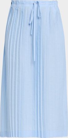 Toteme Belted Pleated Skirt