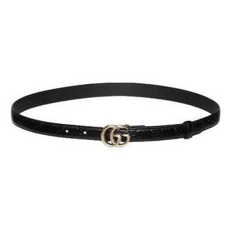 Gucci (WMNS) Gucci 26 GG Marmont Belt Black 409417-AAD5L-1000